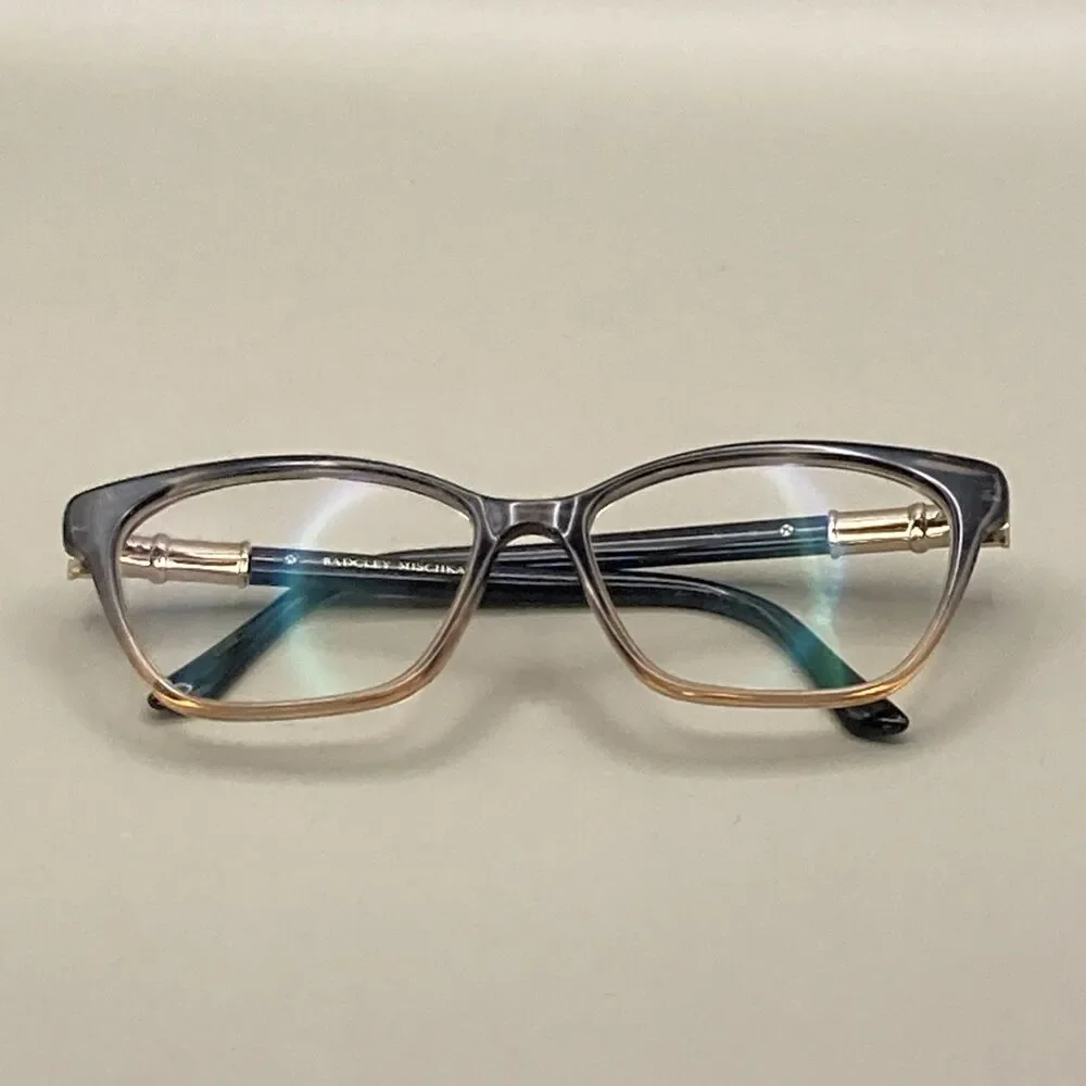 Badgley Mischka Berenice 52 15-135 Eyeglasses Brown Cat Eye FRAMES ONLY